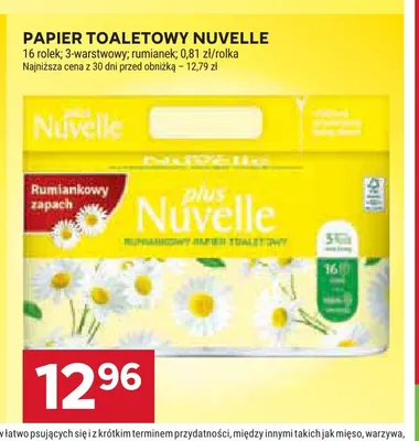 Papier toaletowy Nuvelle rumianek promocja w Stokrotka