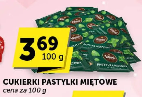 Cukierki PASTYLKI MIĘTOWE promocja w Euro Sklep