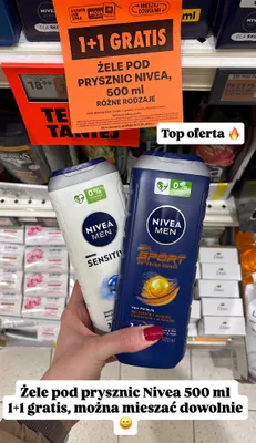 Żel pod prysznic Sport 24h Fresh Effect promocja w Biedronka