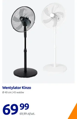 Wentylator stojący Kinzo promocja w Action