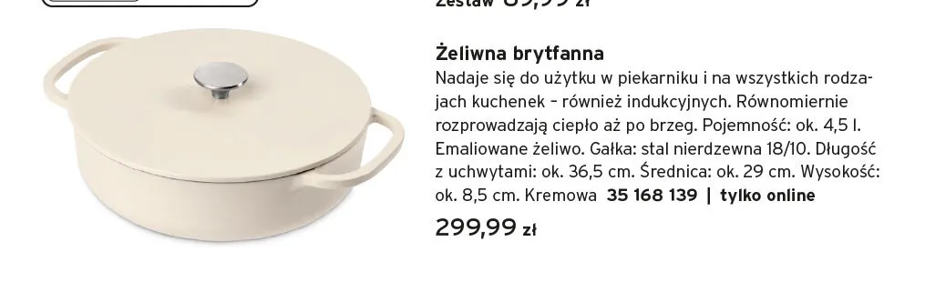 Żeliwna brytfanna Tchibo promocja w Tchibo