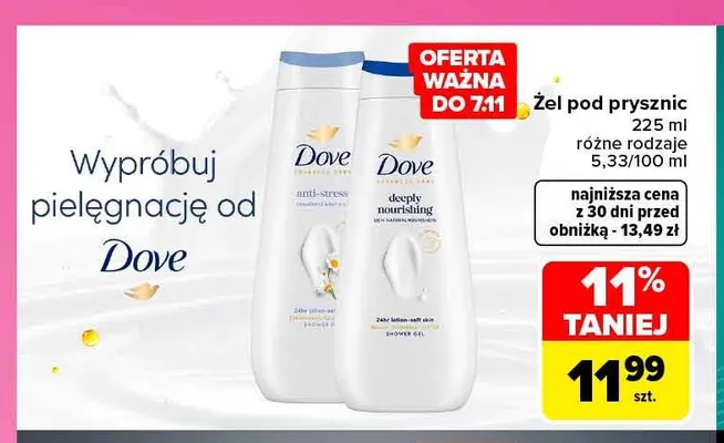 Żel pod prysznic Dove promocja w Carrefour