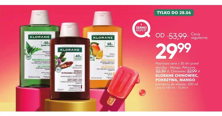 Szampon do włosów Klorane Mango promocja w Super-Pharm