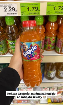 Nektar Grapcio Kids marchew jabłko malina promocja w Dino