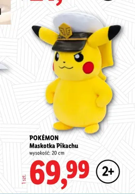 Maskotka Pikachu 20 cm Pokémon promocja w Lidl