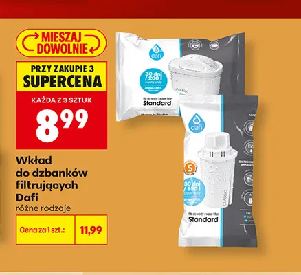 Wkład do dzbanków filtrujących Dafi Unimax promocja w Biedronka