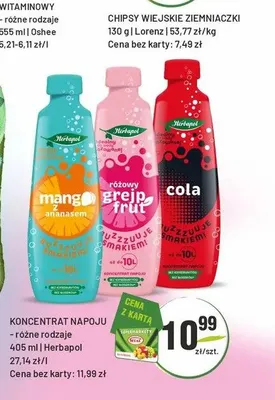 Koncentrat napoju Herbapol mango z ananasem promocja w Sedal