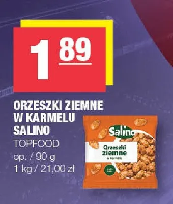 Orzeszki ziemne w karmelu Salino promocja w SPAR