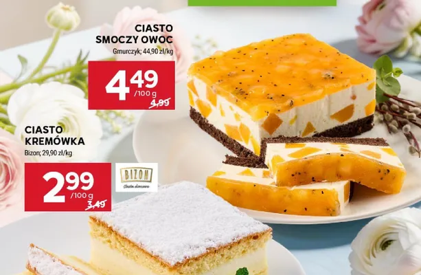 Ciasto kremówka promocja w Stokrotka