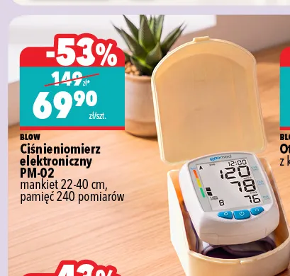 Ciśnieniomierz elektroniczny PM-02 Blow promocja w Biedronka Home