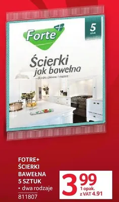 Ścierki jak bawełna Forte+ promocja w Selgros