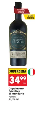 Wino Primitivo di Manduria promocja w Biedronka