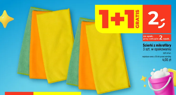 Ścierki z mikrofibry 3-pak promocja w Dealz