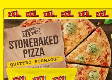 Pizza Stonebaked Quattro Formaggi Alfredo promocja w Lidl