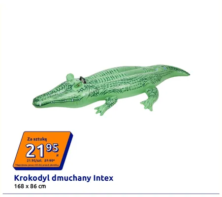 Krokodyl dmuchany Intex promocja w Action