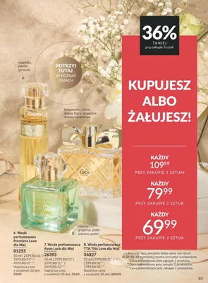 Woda perfumowana Premiere Luxe dla Niej promocja w AVON