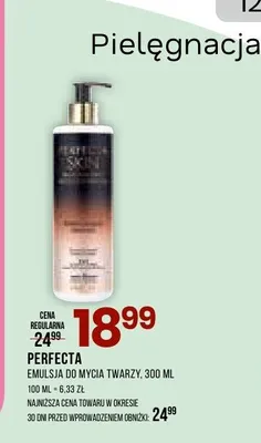 Emulsja do mycia twarzy Perfecta promocja w Drogerie Natura