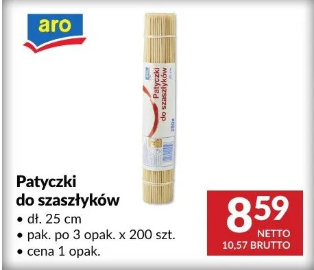 Patyczki do szaszłyków promocja w Makro