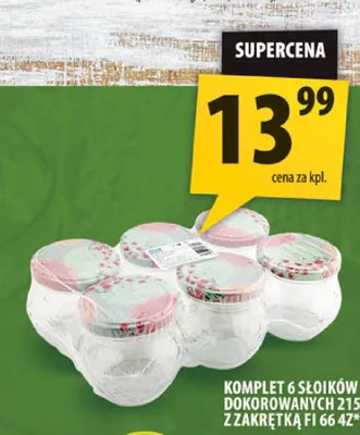 Słoiki dekorowane 215 ml 6-pak promocja w Arhelan
