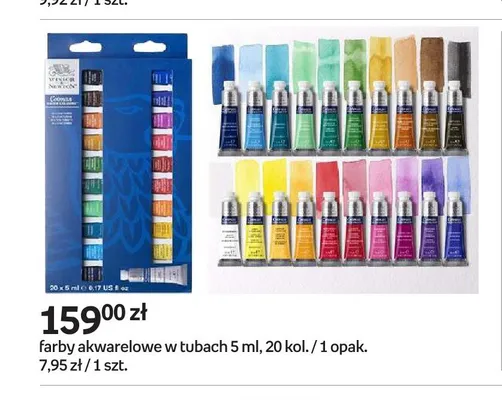 Farby akwarelowe w tubach Winsor & Newton Cotman promocja w Empik