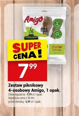 Zestaw piknikowy 4-osobowy Amigo promocja w Twój Market