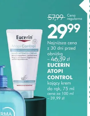 Kojący krem do rąk Eucerin Atopi Control promocja w Super-Pharm