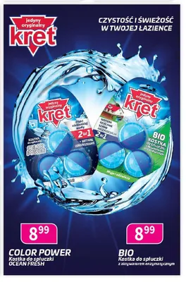 Kostka do spłuczki Kret Bio promocja w Drogerie Polskie