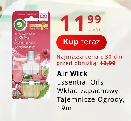 Wkład zapachowy Air Wick Essential Oils Tajemnicze Ogrody promocja w Poczta Polska