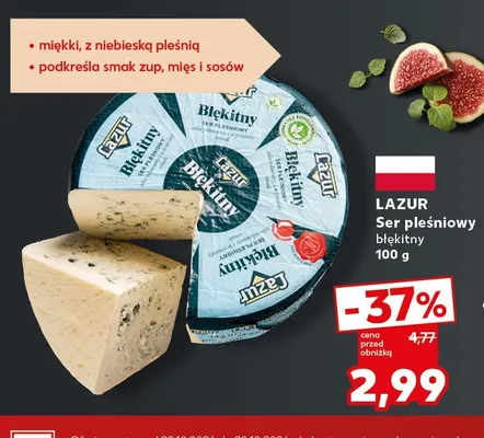 Ser pleśniowy błękitny Lazur promocja w Kaufland