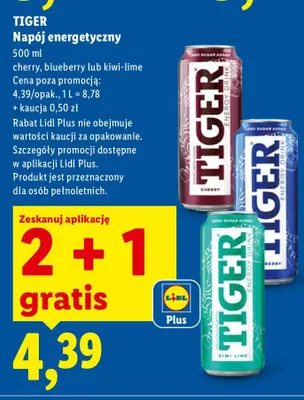 Napój energetyczny cherry promocja w Lidl