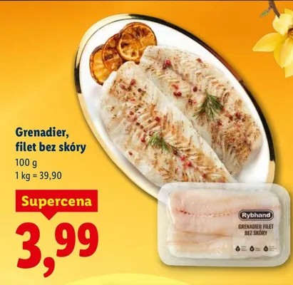 Grenadier filet bez skóry promocja w Lidl