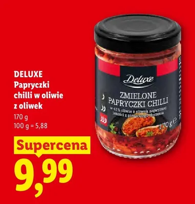 Papryczki chilli w oliwie z oliwek Deluxe promocja w Lidl