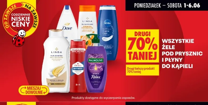 Płyn do kąpieli Linda Moc olejków promocja w Biedronka