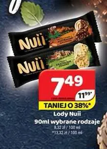 Lody Nuii promocja w Delfin