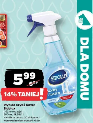 Płyn do szyb i luster Sidolux promocja w Netto