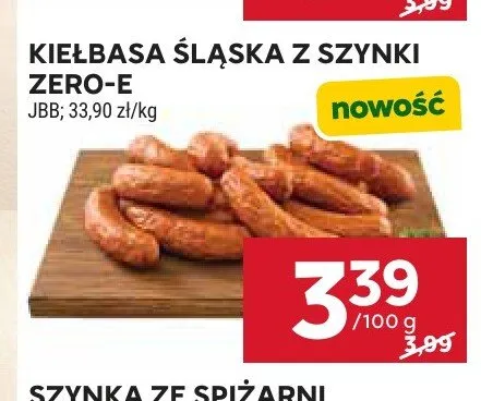 Kiełbasa śląska z szynki Zero-E JBB promocja w Stokrotka