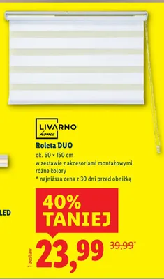 Roleta DUO Livarno Home promocja w Lidl
