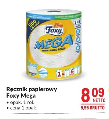Ręcznik papierowy Foxy Mega promocja w Makro