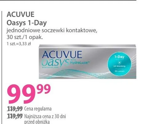 Soczewki kontaktowe jednodniowe promocja w Hebe