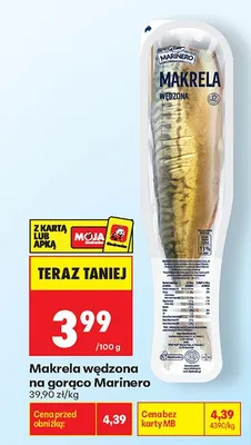 Makrela wędzona na gorąco Marinero promocja w Biedronka