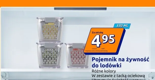 Pojemnik na żywność promocja w Action