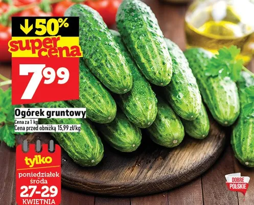 Ogórek gruntowy promocja w TOPAZ