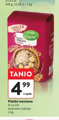 Płatki owsiane O La La! promocja w Intermarche