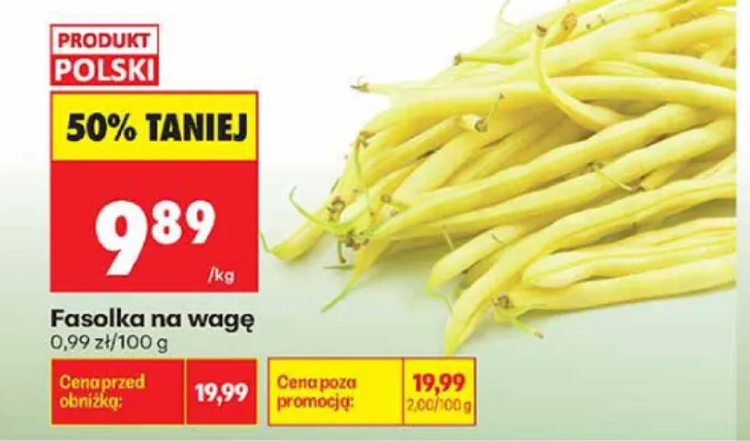 Fasolka na wagę promocja w Biedronka