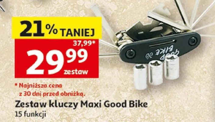 Zestaw kluczy Maxi Good Bike 15 funkcji promocja w Auchan
