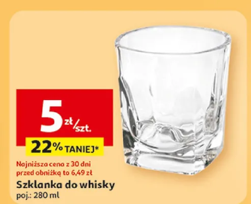 Szklanka do whisky promocja w Auchan