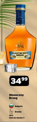 Brandy Słoneczny Brzeg Slantschew Brjag promocja w Netto
