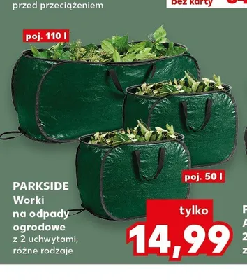 Worki na odpady ogrodowe Parkside promocja w Kaufland