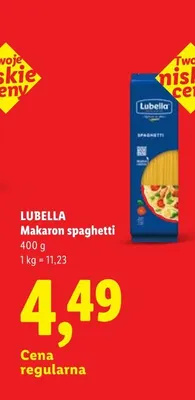 Makaron spaghetti Lubella promocja w Lidl
