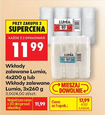 Wkłady zalewane Lumia promocja w Biedronka